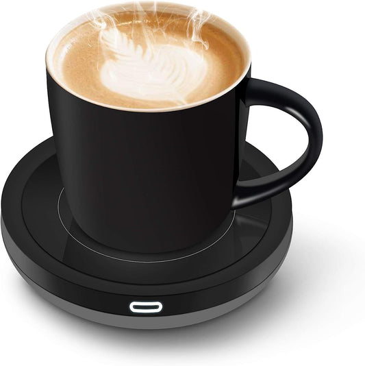 Smart Coffee Cup Warmer Set with Auto On/Off, 14 Oz, Up to 131°F