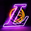 JFL Lamp Lakers Neon Sign - LED Lights for Bedroom, Man Cave, Bar - Gift for LA Basketball Fans