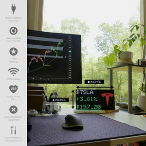 Glance LED – Customizable LED Ticker, Smart Clock, Weather, News, and Custom Messaging, Wifi Enabled