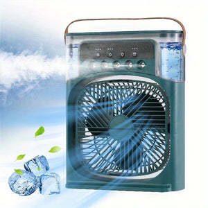 Portable Air Conditioner Fan Household Small Air Cooler Humidifier Hydrocooling Fan Portable Air Adjustment for Office 3 Speed